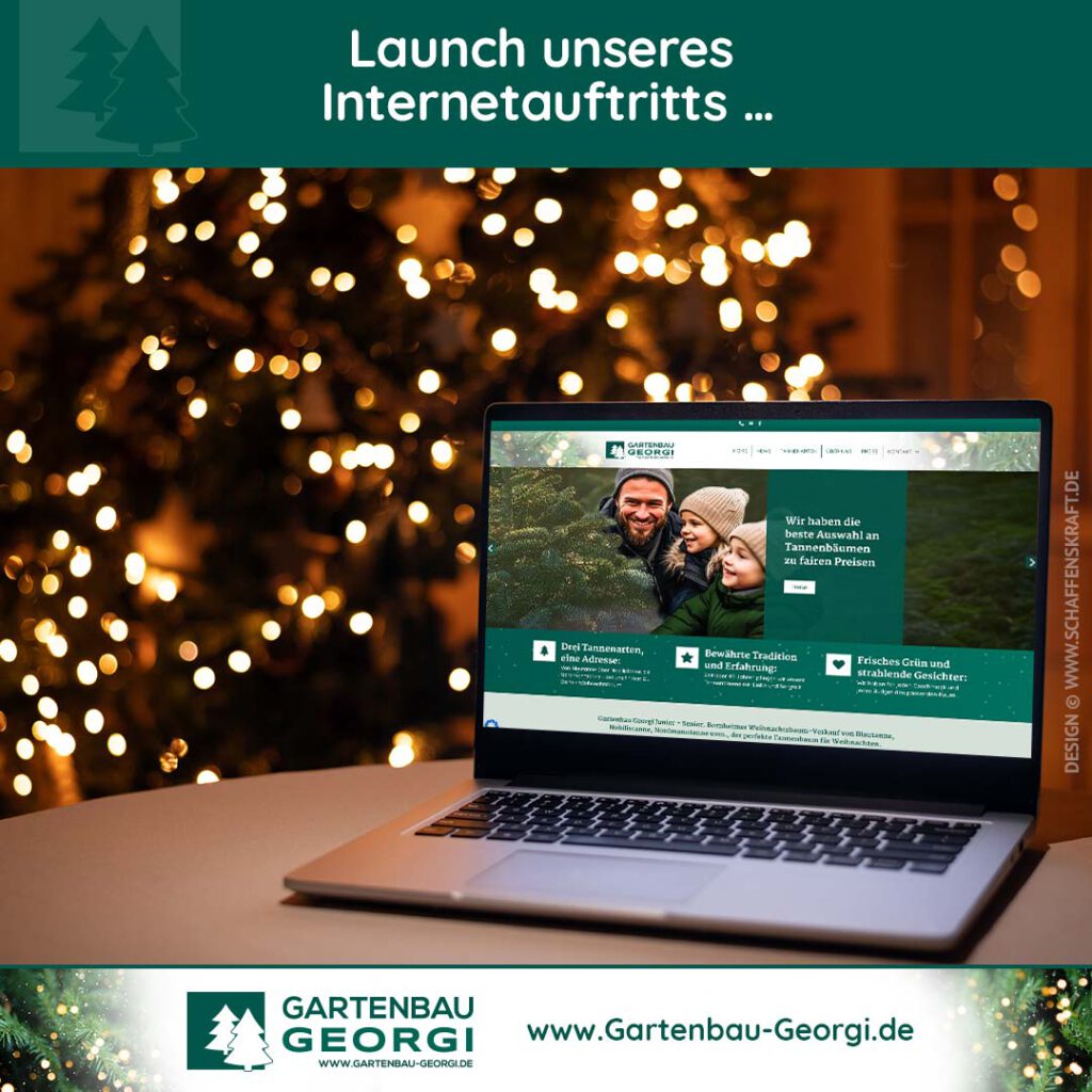 Launch unseres Internet­auftritts …
